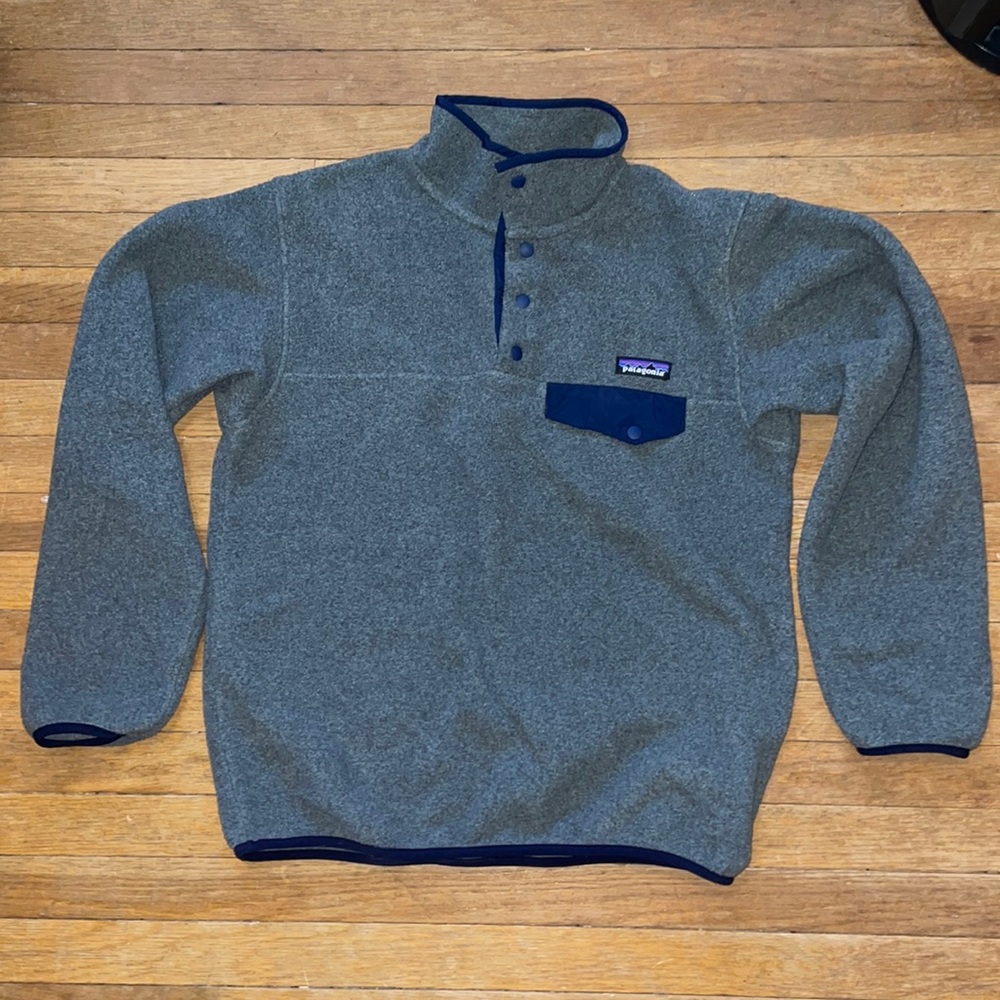 Patagonia Gray Fleece Pullover